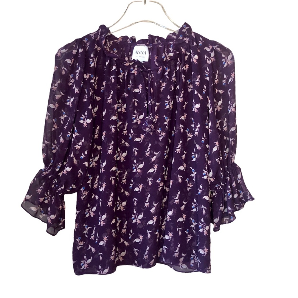 Misa Los Angeles Ruffle Blouse